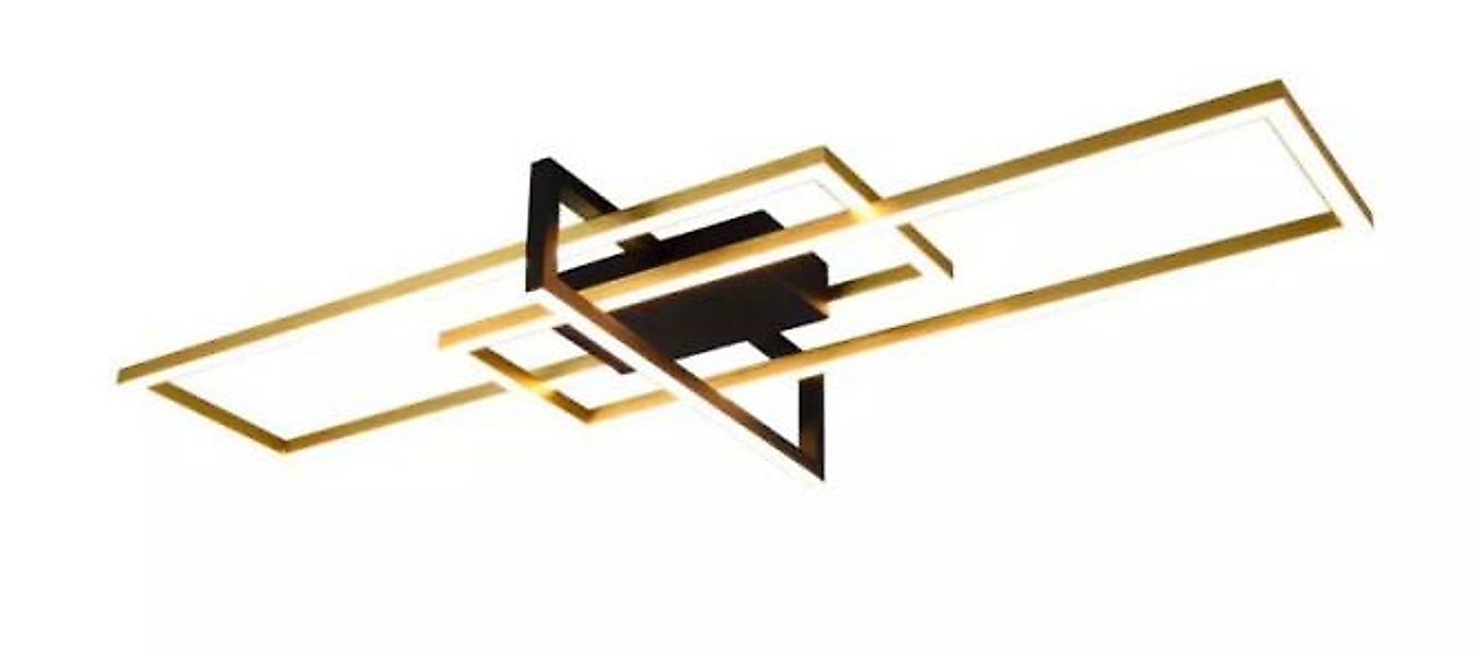 LED-Deckenleuchte ca. 100 cm breit Switch-Dimmer Messing / Schwarz Matt 1 S günstig online kaufen