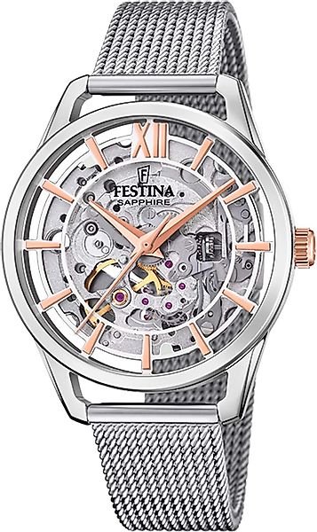 Festina Quarzuhr Festina Damenuhr Edelstahl silber, günstig online kaufen