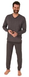 Normann Pyjama Herren Frottee Schlafanzug lang, günstig online kaufen