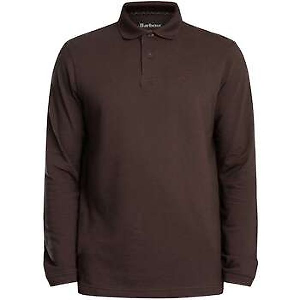 Barbour  Poloshirt Essential Langärmliges Piqué-Poloshirt mit Schottenmuste günstig online kaufen