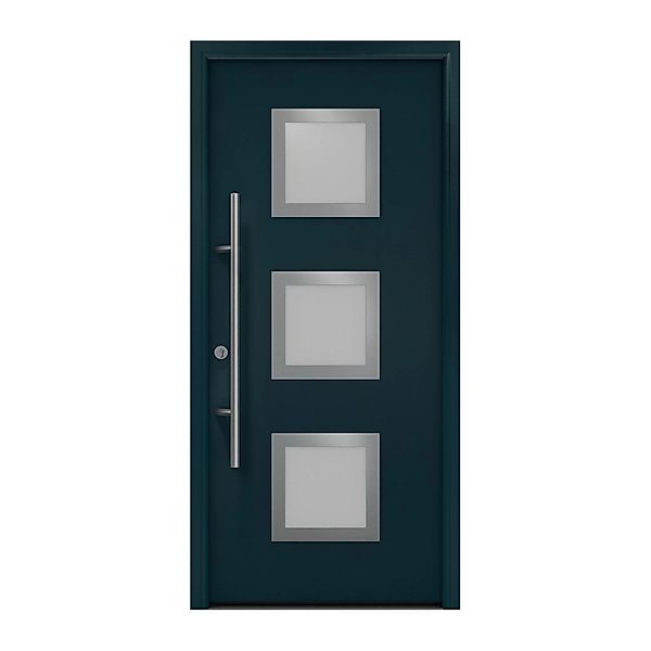 EcoStar Haustür Isopro Secur IPS 810S Anthrazitgrau 110 cm x 210 cm DIN L günstig online kaufen