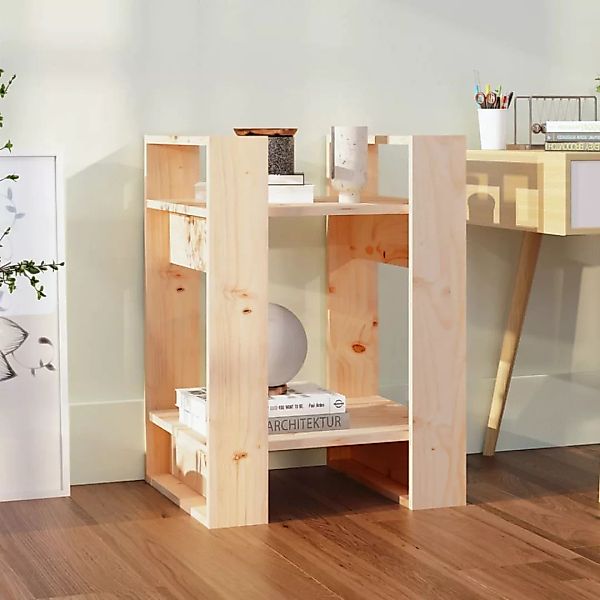 vidaXL Bücherregal Bücherregal/Raumteiler 41x35x57 cm Massivholz günstig online kaufen