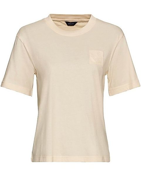 Gant T-Shirt T-Shirt Tonal Embroidery Quadrat günstig online kaufen