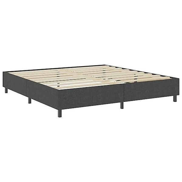 furnicato Bettgestell Boxspring-Grau Stoff 200x200 cm (1-tlg) günstig online kaufen