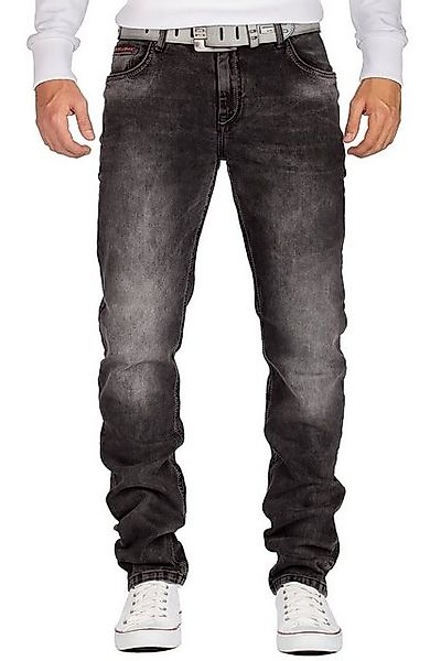 Cipo & Baxx Slim-fit-Jeans Casual Hose BA-CD533 Grau W32/L32 (1-tlg) mit lä günstig online kaufen