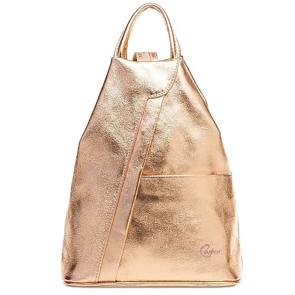 Caspar Cityrucksack 2in1 sportliche Leder Schultertasche günstig online kaufen