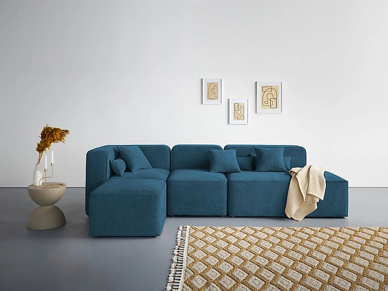 Home affaire Ecksofa "Sundstrup L-Form" Modulserie, individuelle Zusammenst günstig online kaufen
