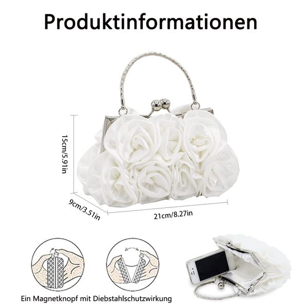 Coonoor Abendtasche Abend-Clutch für Damen, florales günstig online kaufen