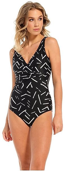 Pastunette Badeanzug Damen Badeanzug schwarz weiß (1-St) Modisches Design günstig online kaufen