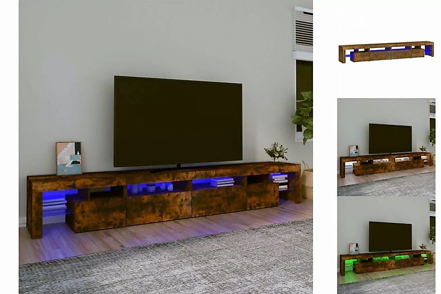 vidaXL TV-Schrank TV-Schrank mit LED-Leuchten Räuchereiche 280x36,5x40 cm L günstig online kaufen