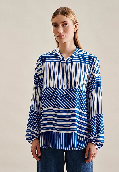 seidensticker Klassische Bluse "Schwarze Rose" Tunika Streifen platziert günstig online kaufen