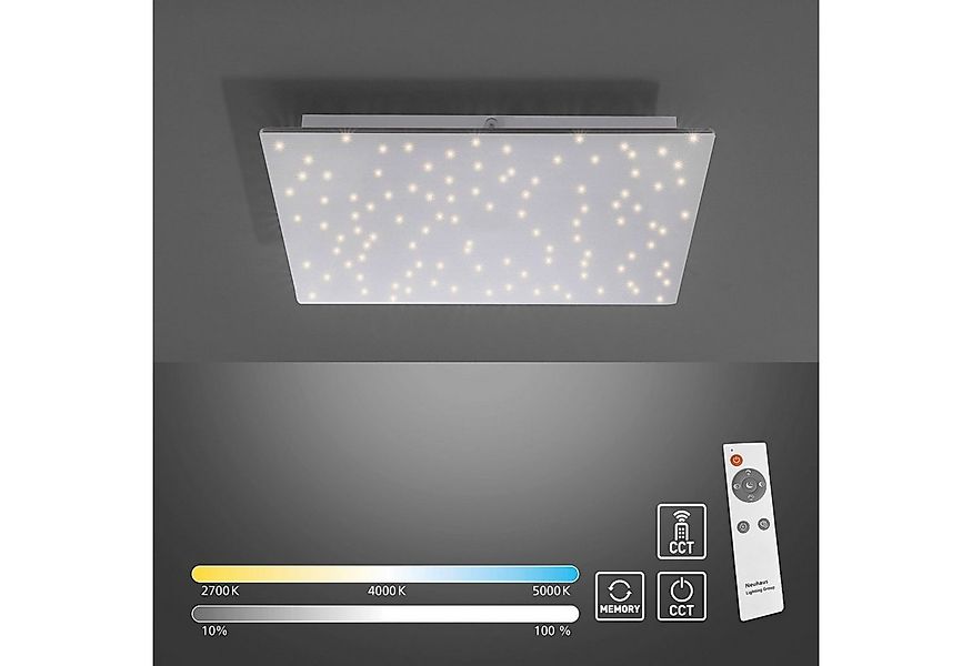 JUST LIGHT LED Deckenleuchte SPARKLE, CCT - über Fernbedienung, Dimmfunktio günstig online kaufen