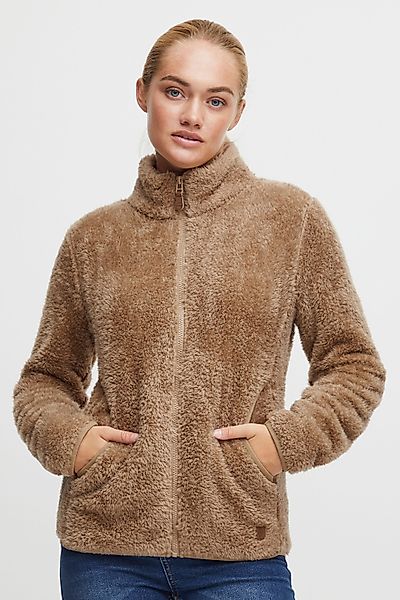 OXMO Kapuzensweatjacke OXTelsa Sweatshirtjacke aus Teddy-Fleece günstig online kaufen