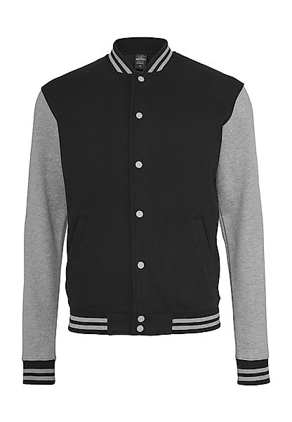 Urban Classics 2-Tone College Sweatjacket TB207 Black Grey günstig online kaufen