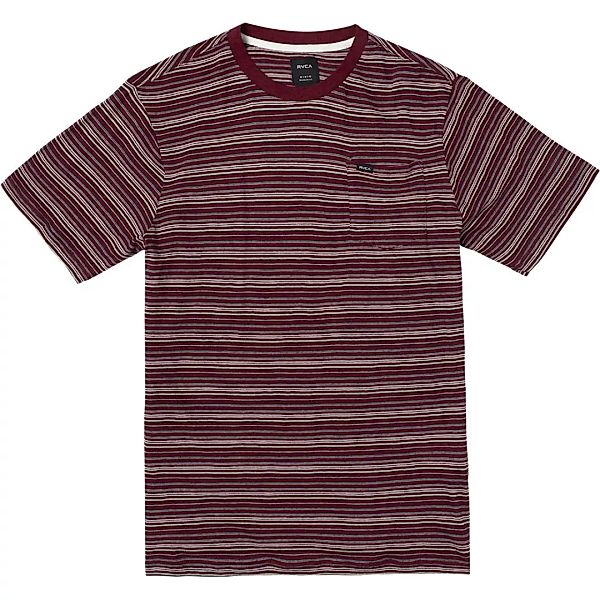 Rvca Toluca Micro Stripe Kurzärmeliges T-shirt S Cranberry günstig online kaufen