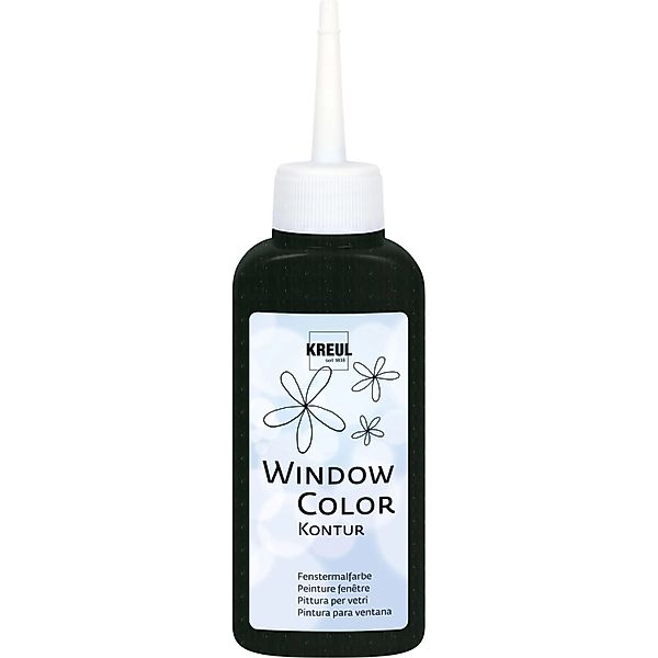 Kreul Window Color Konturenfarbe Schwarz 80 ml günstig online kaufen