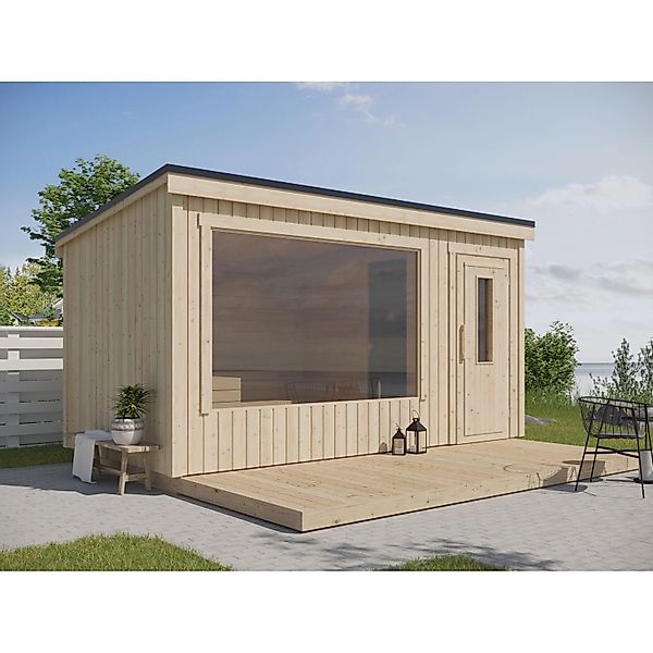 Fjordholz Design Saunahaus Modell Kalle L günstig online kaufen