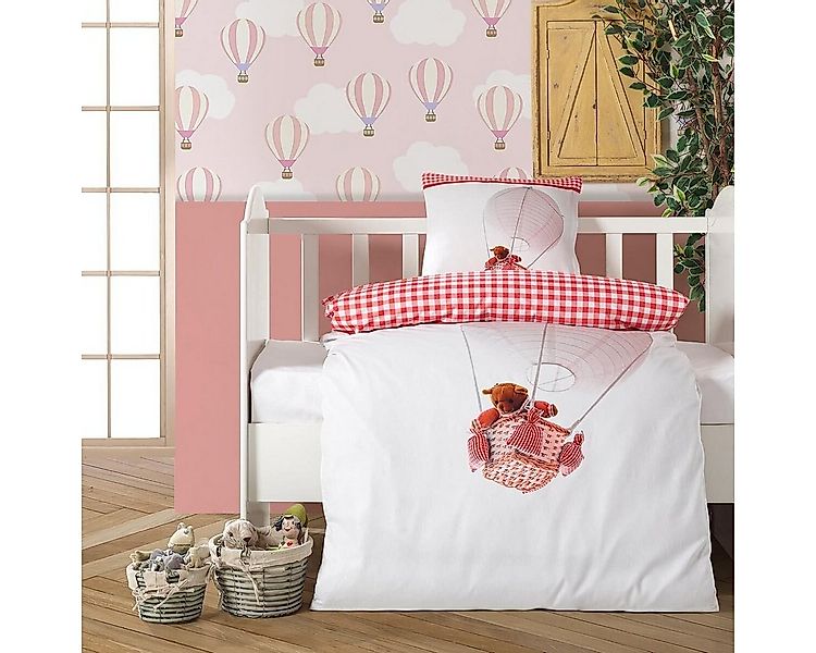 TRAUMSCHLAF Bettwäsche Ballon Bear Pink, Renforce, 2 teilig, aus glatter 10 günstig online kaufen