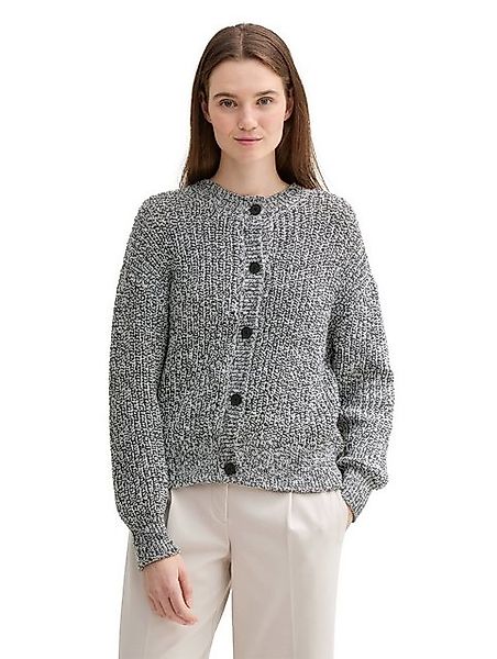 TOM TAILOR Denim Strickjacke meliert, mit günstig online kaufen