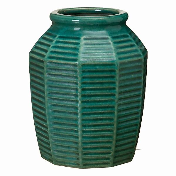 Vase 18,5 X 18,5 X 23 Cm Aus Keramik Dunkelblau günstig online kaufen