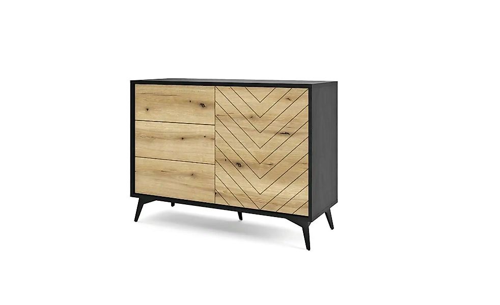 Sideboard  Diamond ¦ schwarz ¦ Maße (cm): B: 104 H: 77 Kommoden & Sideboard günstig online kaufen