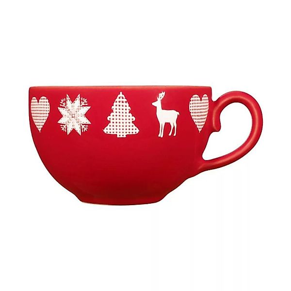 Friesland Happymix Weihnachten Rot Kaffee-Obertasse 0,24 L günstig online kaufen