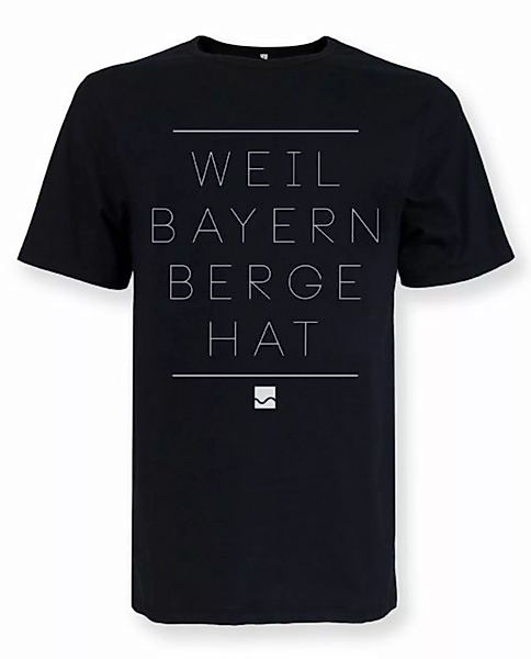 Shirt Weil Bayern Berge Hat Schwarz günstig online kaufen