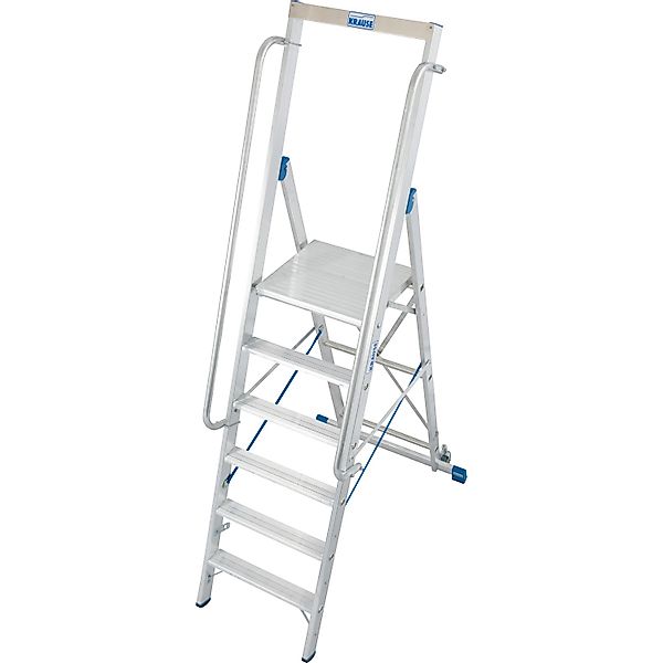 Krause Stehleiter Stabilo mit Großer Plattform 6 Stufen 240 x 90 x 145 cm günstig online kaufen