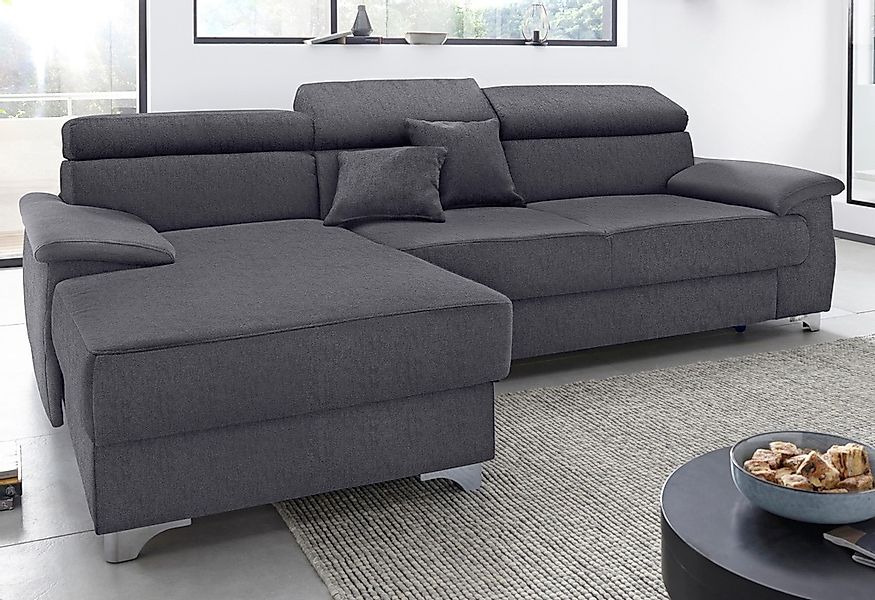 DOMO collection Ecksofa »Mira, inklusive Kopfteilverstellung für mehr Wohlf günstig online kaufen