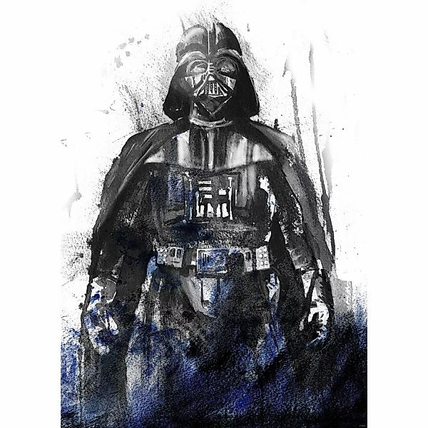 Disney Fototapete Star Wars Vader Antrazitgrau und Blau 200 x 280 cm 612074 günstig online kaufen