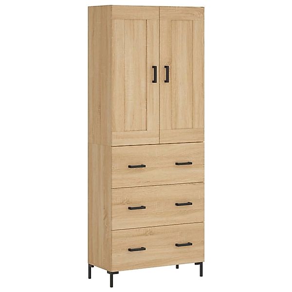 vidaXL Highboard Sonoma-Eiche 69,5x34x180 cm Holzwerkstoff 3199748 günstig online kaufen