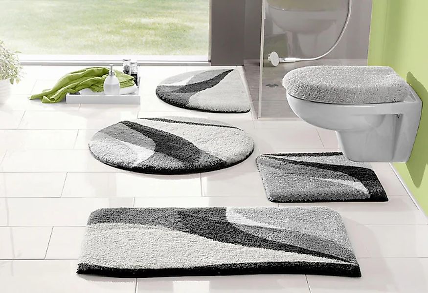 my home Badematte »Magnus, Badvorleger, Badezimmer Teppich«, rutschhemmend günstig online kaufen