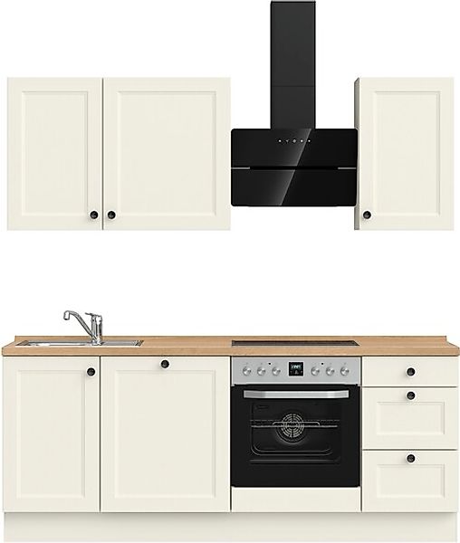 nobilia® Küchenzeile »"Cascada II"« vormontiert, Breite 210 cm, Ausrichtung günstig online kaufen