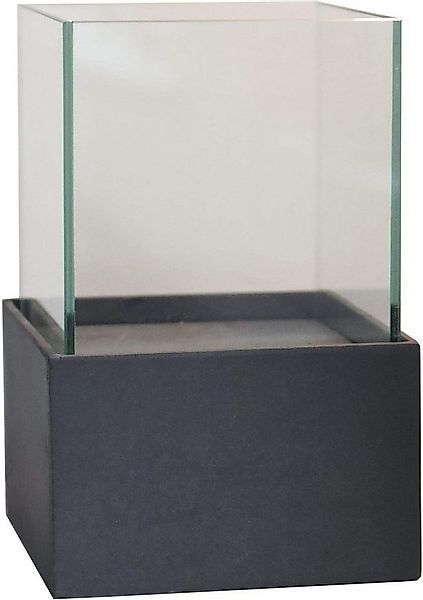 VIVANNO Windlicht Fiberglas CANDELITA Rechteckig - Anthrazit Matt (1 St), 2 günstig online kaufen