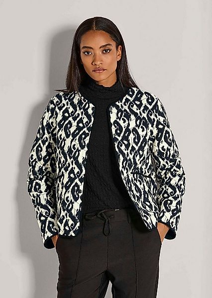 MADELEINE Outdoorjacke Modische Steppjacke mit Animal-Print Kragenlos mit D günstig online kaufen