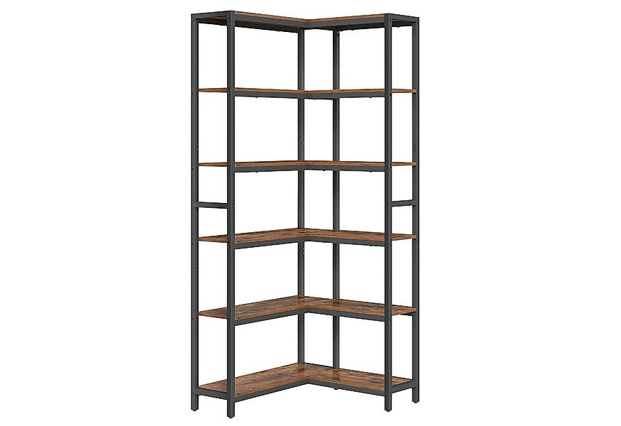 VASAGLE Eckregal, 6 stöckiges Bücherregal, Leiterregal, Eckregal günstig online kaufen