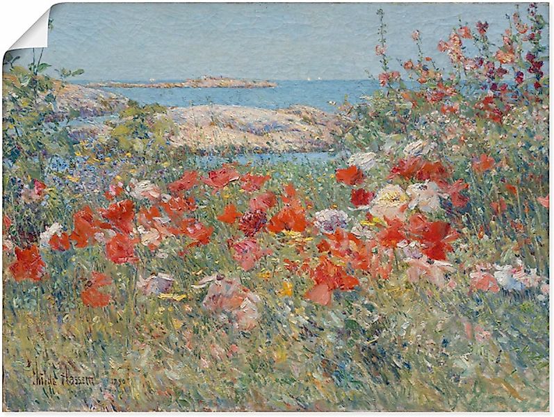 Artland Wandbild "Celia Thaxters Garten 1890.", Blumenwiese, (1 St.), als L günstig online kaufen