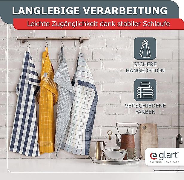 Glart Geschirrtuch 48YI2 10 St. Geschirrtücher Küchentücher 50x70 cm 100% B günstig online kaufen