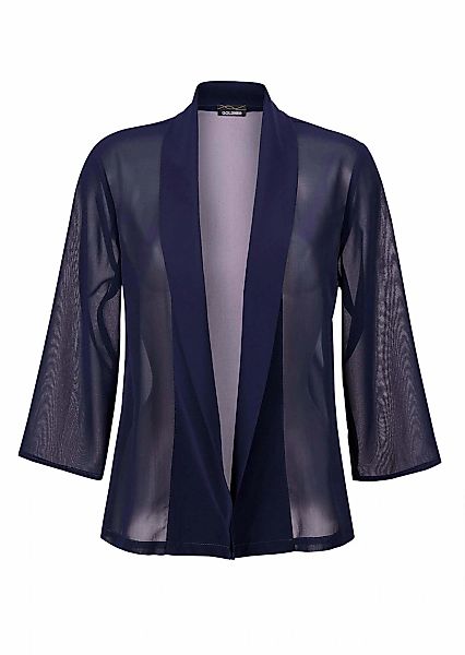 GOLDNER Jackenblazer "Blaue leichte Jacke mit Schalkragen, Halbarm" Perfekt günstig online kaufen