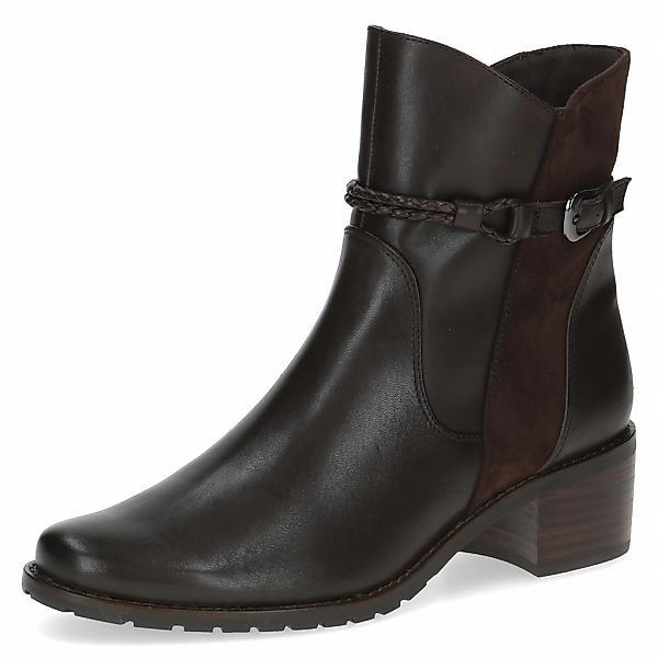 Caprice Stiefelette, Blockabsatz, Businessschuh mit geflochtenem Zierriemch günstig online kaufen