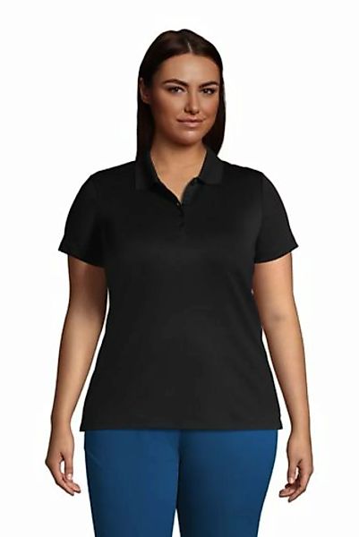 Supima-Poloshirt in großen Größen, Damen, Größe: 48-50 Plusgrößen, Schwarz, günstig online kaufen