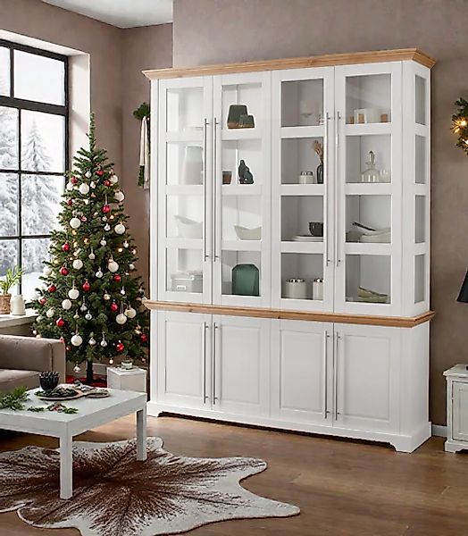 Home affaire Vitrine »Meliss« aus massiver Kiefer, FSC® zertifiziert, Breit günstig online kaufen