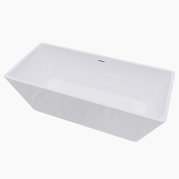 Duschparadies Freistehende Badewanne 170x80cm Rechteckige mit Siphon Acryl günstig online kaufen