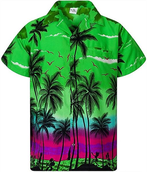 King Kameha Hawaiihemd Beach Übergrößen 7XL-12XL Kurzarm Front-Tasche Styli günstig online kaufen