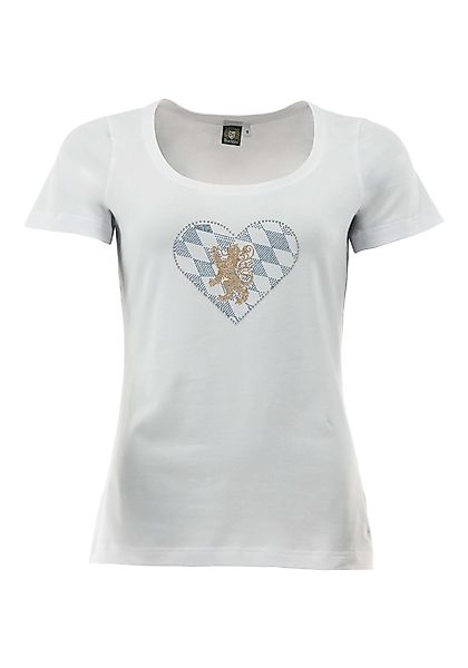 OS Trachten T-Shirt Kreke Tailliert, Rundhalsausschnitt, günstig online kaufen