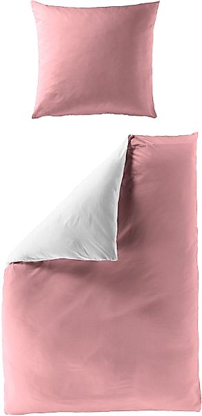 BIERBAUM Wendebettwäsche »Modern Uni in Gr. 135x200 oder 155x220 cm«, Moder günstig online kaufen