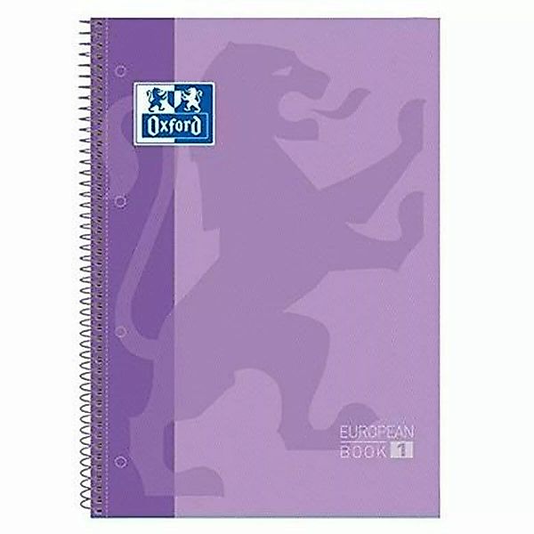 Notizbuch Oxford European Book A4 Violett 5 Stück günstig online kaufen