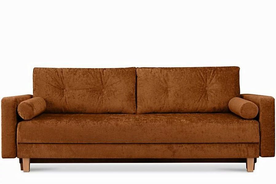 KONSIMO Schlafsofa ERISO Sofa 3-Personen, Liegfläche 196x150 cm, Chenille-O günstig online kaufen