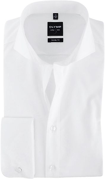 OLYMP Level 5 Five Hemd Body Fit Weiß - Größe 44 günstig online kaufen