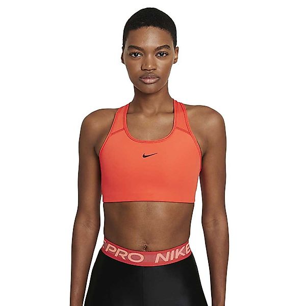 Nike Dri Fit Swoosh Pad Sports Bh M Chile Red / Black günstig online kaufen